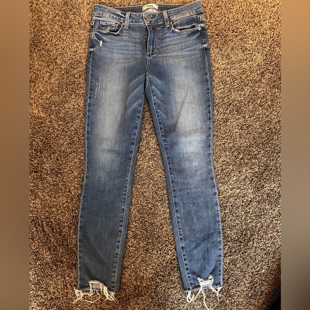 PAIGE Verdugo Ankle jeans with raw hem in excellent condition - size 28